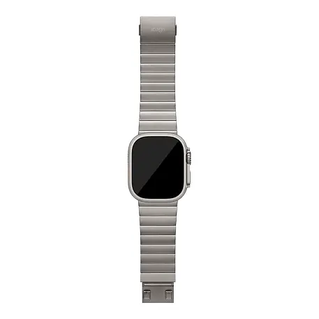 Блочный браслет uBear Grade для Apple Watch 46 / 49mm титан "натуральный титан" - 3