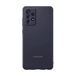 Клип-кейс (накладка) Samsung Silicone cover для Samsung Galaxy A72 полиуретан, поликарбонат, чёрный