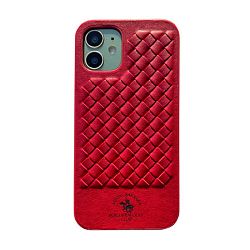 Клип-кейс (накладка) Santa Barbara Polo Racquet Club для Apple iPhone 12 / 12 Pro кожа, красный