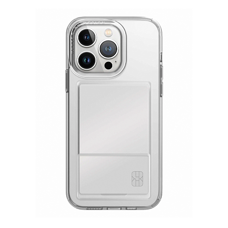 Клип-кейс (накладка) UNIQ Air Fender ID для Apple iPhone 15 Pro Max (Уценка) прозрачный (хорошее состояние, мелкие царапины и потертости) - 2