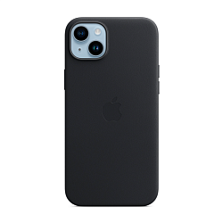 Клип-кейс (накладка) Leather Case MagSafe для Apple iPhone 14 Plus кожа, чёрный