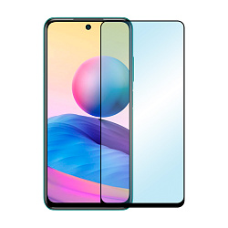 Защитное стекло 3D Premium для Xiaomi Redmi Note 10T / Note 10 5G / Poco M3 Pro / Redmi 10, черная рамка