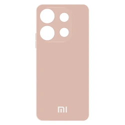 Клип-кейс (накладка) Silicone cover закрытый для Xiaomi Redmi Note 13 Pro 5G / Poco X6 5G силикон, пудровый