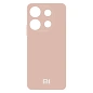Клип-кейс (накладка) Silicone cover закрытый для Xiaomi Redmi Note 13 Pro 5G / Poco X6 5G силикон, пудровый