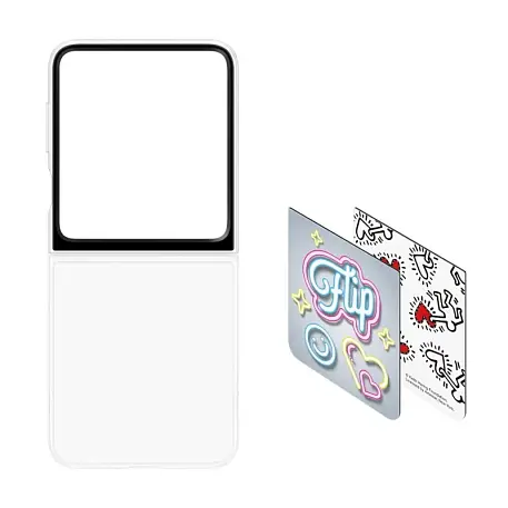 Клип-кейс (накладка) Samsung Flipsuit Case для Samsung Galaxy Z Flip 6 / 7 FE полиуретан, поликарбонат, прозрачный - 3