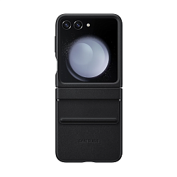 Клип-кейс (накладка) Samsung Eco-Leather Case для Samsung Galaxy Z Flip 5 экокожа, чёрный