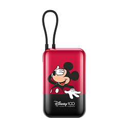 Внешний аккумулятор Xiaomi Power Bank Disney 100th Anniversary Edition 10000 мАч 22.5 Вт красный с чёрным