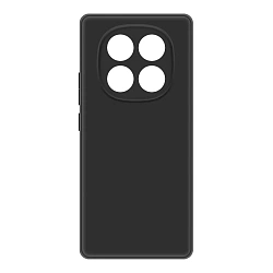 Клип-кейс (накладка) Silicone cover закрытый для Xiaomi Redmi Note 14 Pro 4G силикон, чёрный