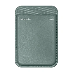 Кардхолдер Native Union (Re) Classic Wallet для Apple iPhone поликарбонат, древесная целюлоза, зелёный