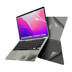 Защитная пленка Mocoll комплект (4 в 1) для Apple MacBook Air 13.6" (2022), серебристый
