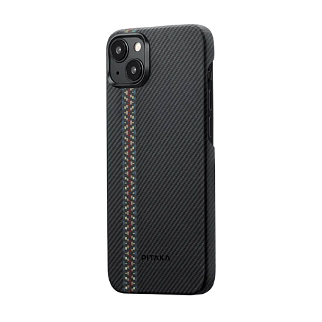 Клип-кейс (накладка) Pitaka Fusion Weaving MagEZ Case 4 для Apple iPhone 15 Plus кевлар (арамид), "рапсодия" - 2