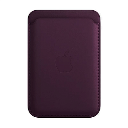 Кардхолдер Leather Wallet with Magsafe для Apple iPhone искусственная кожа, тёмно-фиолетовый
