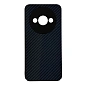 Клип-кейс (накладка) Luxo Carbon для Xiaomi Redmi A3 / Poco C61 пластик, чёрно-серый