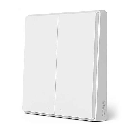 Умный выключатель Xiaomi Aqara Wireless Switch Two Key D1 белый - 2