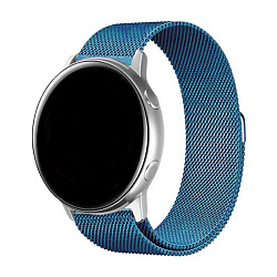 Миланский сетчатый браслет для Samsung Watch 20mm сталь синий