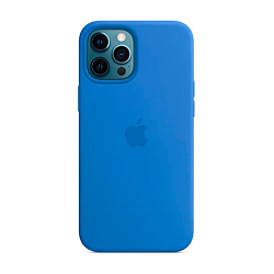 Клип-кейс (накладка) Silicone Case для Apple iPhone 12 Pro Max силикон, синий