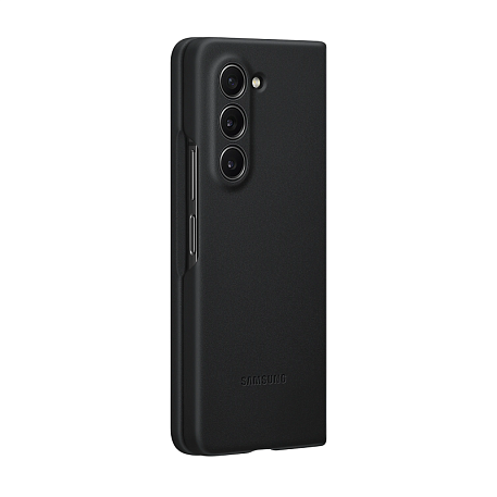 Клип-кейс (накладка) Samsung Eco-Leather Case для Samsung Galaxy Z Fold 5 экокожа, чёрный - 4