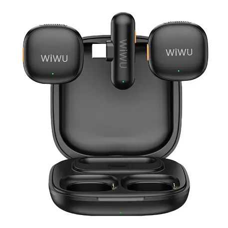 Микрофон петличный WIWU Microphone Duo Wireless чёрный - 4