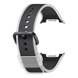 Ремешок Samsung Misty Band для Samsung Galaxy Watch 8/8 Classic/9 силикон,сталь чёрный (M/L)