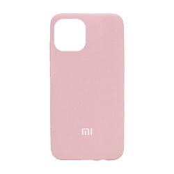 Клип-кейс (накладка) Silicone cover закрытый для Xiaomi Mi 11 Lite силикон, пудровый