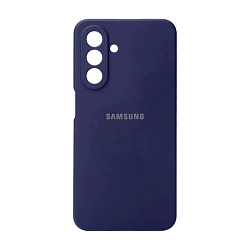 Клип-кейс (накладка) Silicone cover закрытый для Samsung Galaxy A27 силикон, тёмно-синий