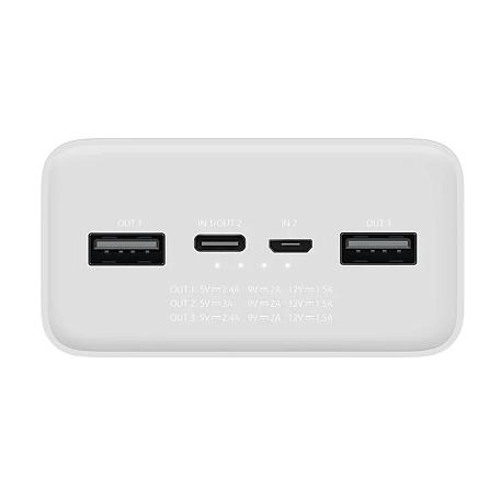 Внешний аккумулятор Xiaomi Mi Power Bank 3 30000 мАч 24 Вт белый - 3