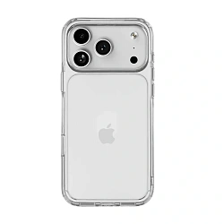 Клип-кейс (накладка) uBear Real Case для Apple iPhone 17 Pro Max полиуретан, поликарбонат, прозрачный