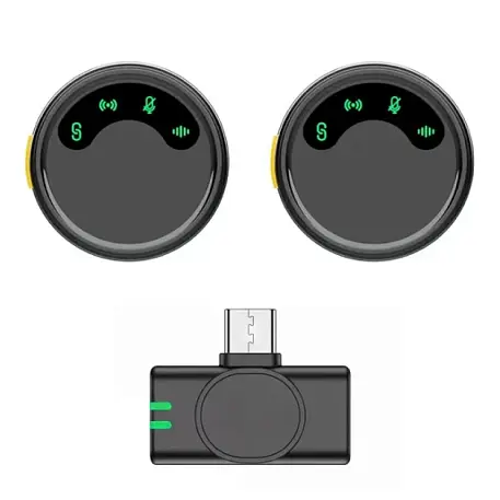 Микрофон петличный WIWU Microphone Duo Wireless WM010 чёрный - 3