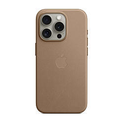 Клип-кейс (накладка) Apple FineWoven Case MagSafe для Apple iPhone 15 Pro микротвил, Taupe