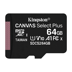 Карта памяти Kingston Canvas Select Plus (без адаптера), 64 ГБ