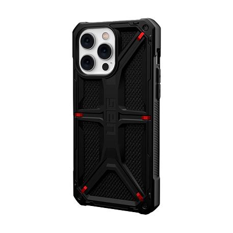 Клип-кейс (накладка) UAG Monarch для Apple iPhone 14 Pro Max поликарбонат, кевлар, чёрный - 2