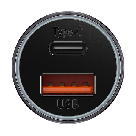Автомобильное зарядное устройство Baseus Golden Contactor Max U+C 60 Вт чёрный - 3