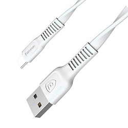 Дата-кабель Baseus Tough Series Micro 1 м, белый