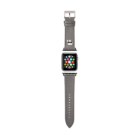 Ремешок CG Mobile Lagerfeld PU Saffiano Karl head для Apple Watch 44 / 45 / 46 / 49mm искусственная кожа - 2