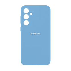 Клип-кейс (накладка) Silicone cover закрытый для Samsung Galaxy S23 FE силикон, голубой