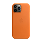 Клип-кейс (накладка) Leather Case MagSafe для Apple iPhone 13 Pro Max кожа, жёлто-коричневый