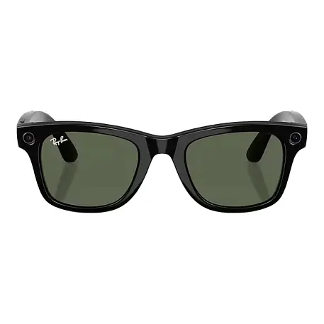 Умные очки Ray-Ban Wayfarer Gen 2 Shiny Black, G15 Green Solid Color, (53-22-155mm) - 2
