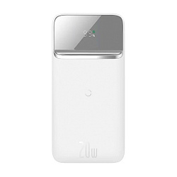 Внешний аккумулятор с беспроводной зарядкой Baseus Magnetic Wireless Quick Charging 10000 мАч 20 Вт белый