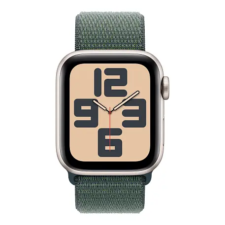 Умные часы Apple Watch SE (2024) 40mm GPS Starlight Aluminium Case Lake Green Sport Loop One Size - 2