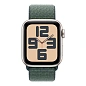 Умные часы Apple Watch SE (2024) 40mm GPS Starlight Aluminium Case Lake Green Sport Loop One Size - 2