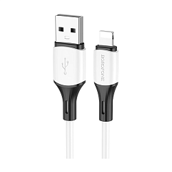 Дата-кабель Borofone BX79 Lightning 1 м, белый