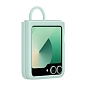 Клип-кейс (накладка) Samsung Silicone Case with Ring для Samsung Galaxy Z Flip 6 / 7 FE силикон, мятный - 2