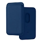 Кардхолдер VLP Leather Wallet with Magsafe для Apple iPhone экокожа, тёмно-синий