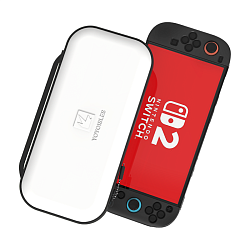 Сумка YOYOISLES Air Bag Series для Nintendo Switch 2 полимер, ткань, белый, черный