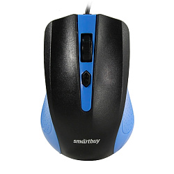 Мышь проводная SmartBuy SBM-352-BK, чёрный с синим