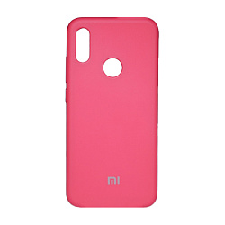 Клип-кейс (накладка) Silicone cover закрытый для Xiaomi Redmi Note 7 / Note 7 Pro / Note 7S силикон, розовый