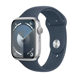 Умные часы Apple Watch Series 9 45mm GPS Silver Aluminum Case Storm Blue Sport Band