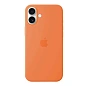 Клип-кейс (накладка) Silicone Case MagSafe для Apple iPhone 17 силикон, оранжевый