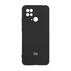 Клип-кейс (накладка) для Xiaomi Redmi 10C силикон, чёрный