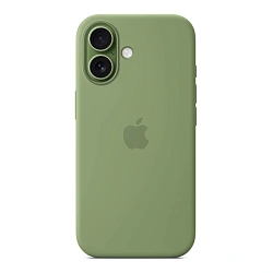 Клип-кейс (накладка) Silicone Case MagSafe для Apple iPhone 17 силикон, бледно-зелёный